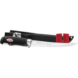 image:imageRapala4 Soft Grip Fillet  Single Stage Sharpener  Sheath9 in